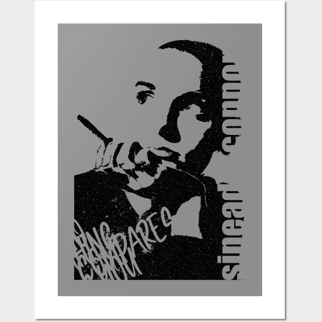 Sinead O'Connor - Vintage Stencil silhouette Wall Art by HelloDisco